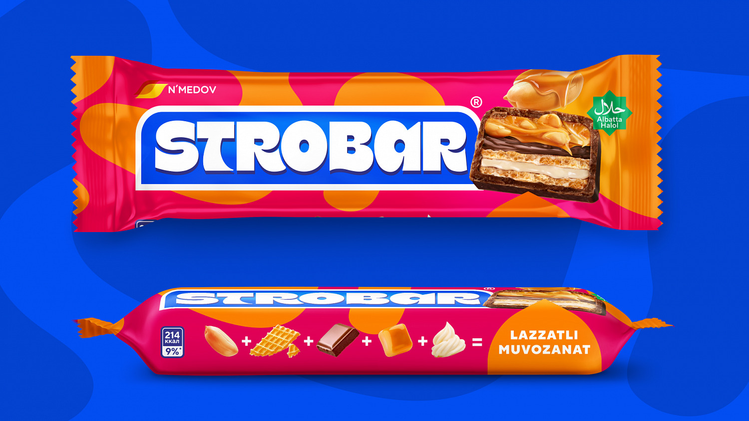 Strobar: packaging redesign for N'Medov chocolate bars (Uzbekistan) - Портфолио Depot