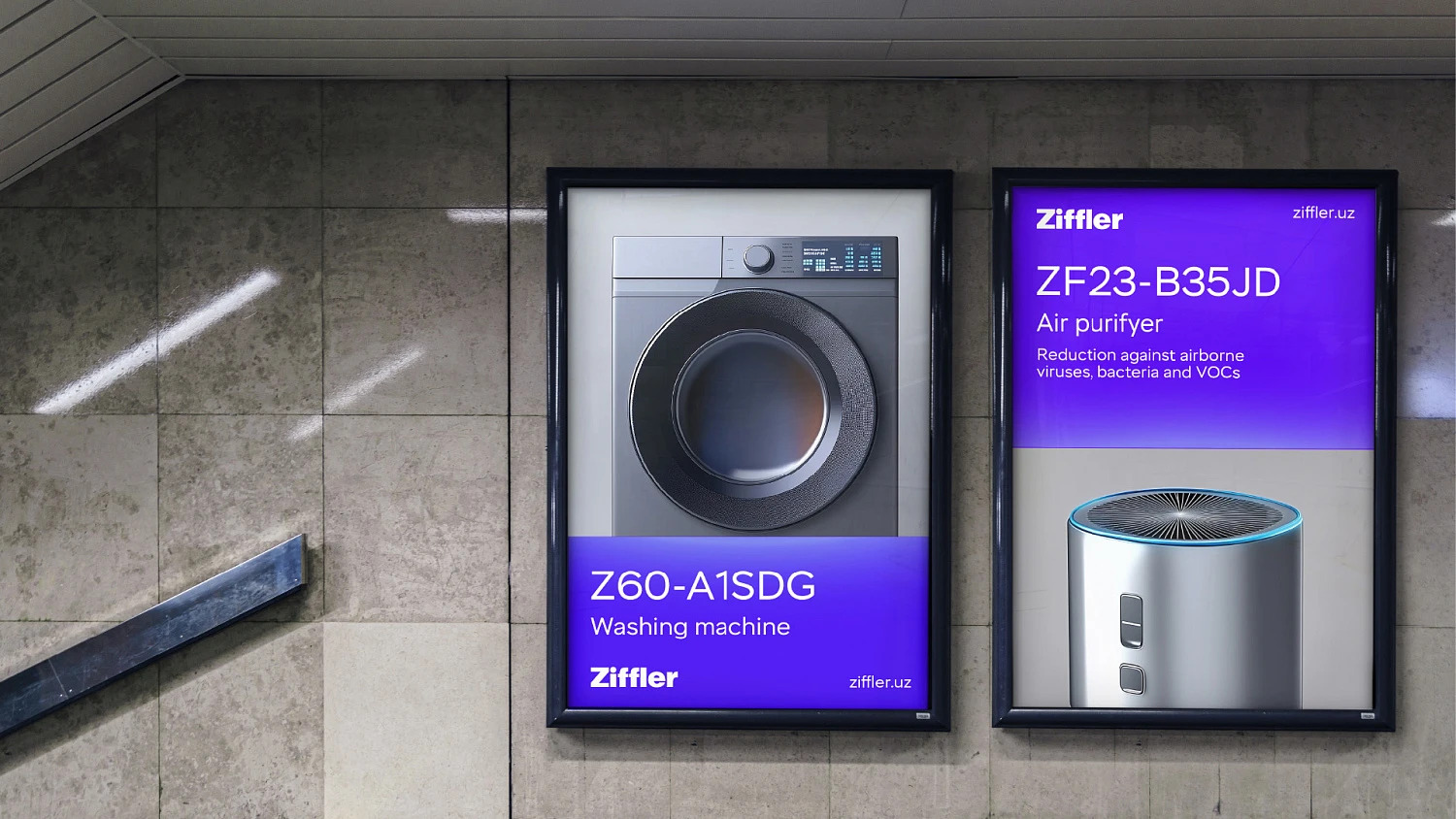 Ziffler: identity for a home appliance and electronics producer (Uzbekistan) - Портфолио Depot