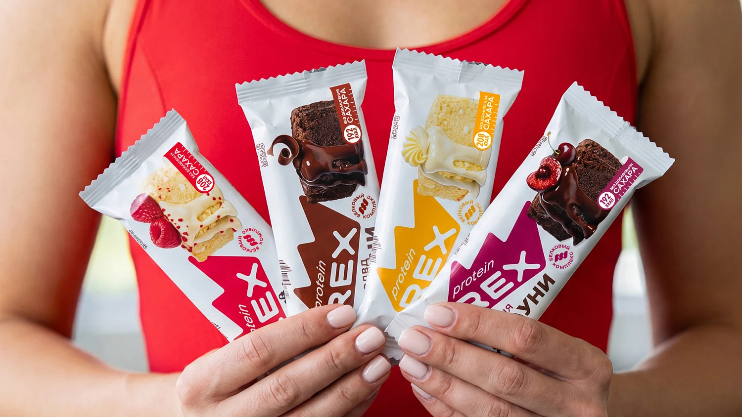 ProteinREX: a rebranding to level up functional dessert brand visibility - Портфолио Depot