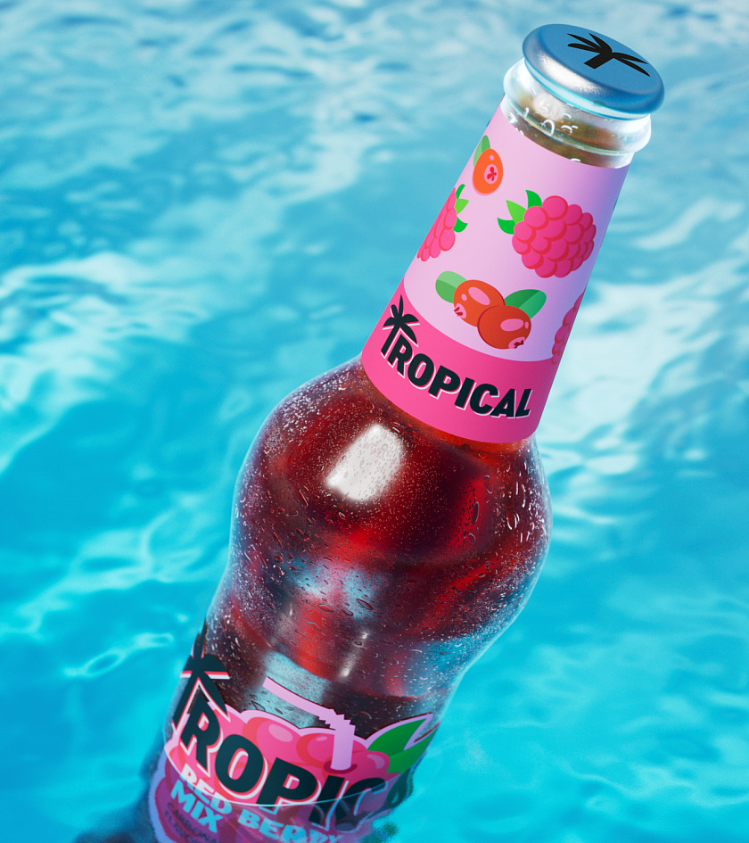 Tropical: new Iraqi lemonade brand design - Портфолио Depot