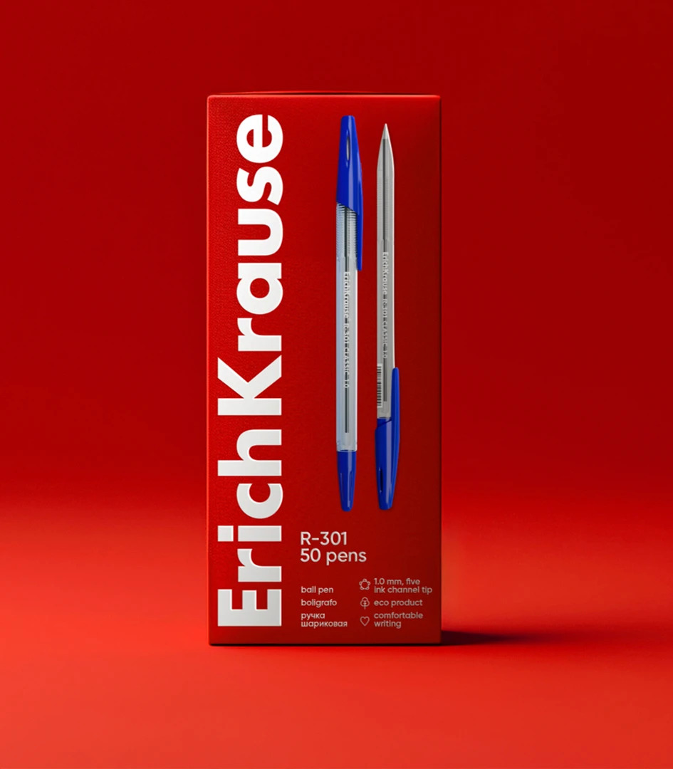 Erich Krause: rebranding and design system for an office stationery and craft supplies brand - Портфолио Depot