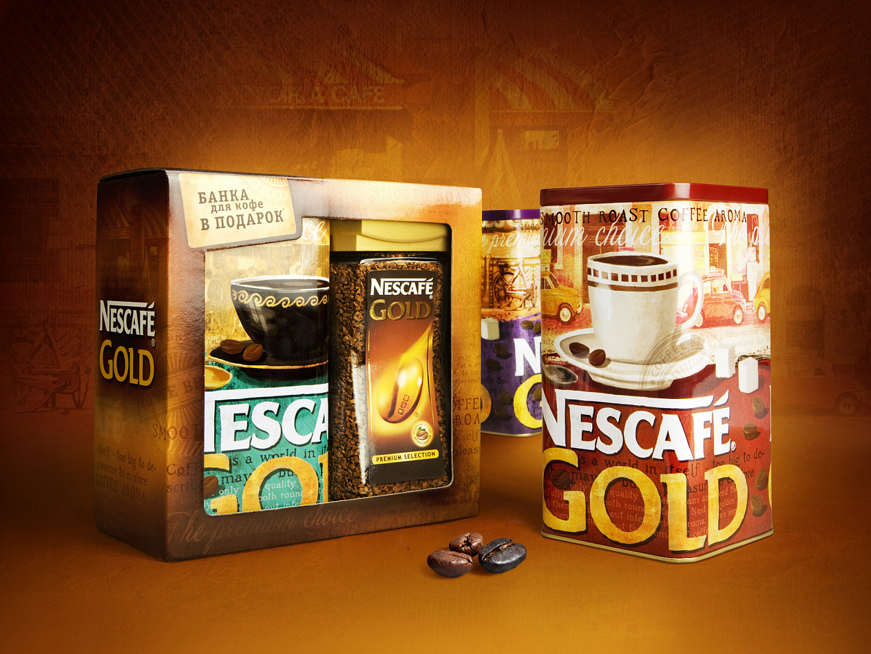 Nescafe Gold Tins '12 - Портфолио Depot