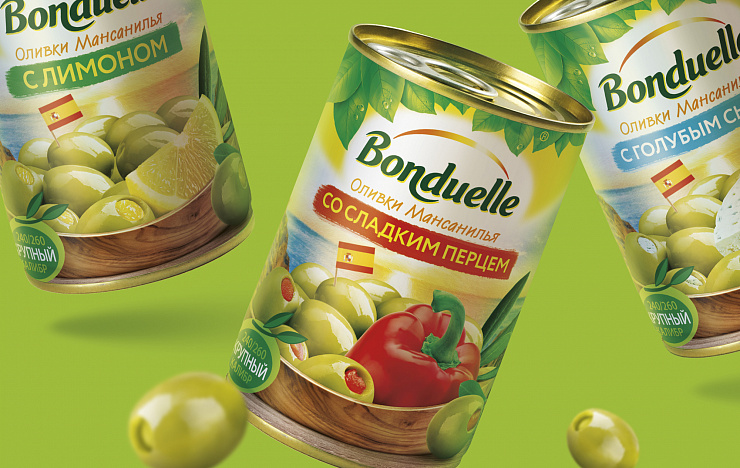 Bonduelle olives - Портфолио Depot