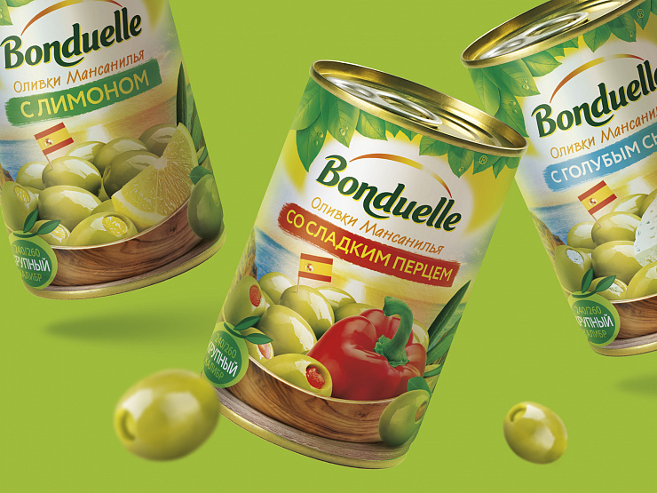 Bonduelle olives - Портфолио Depot