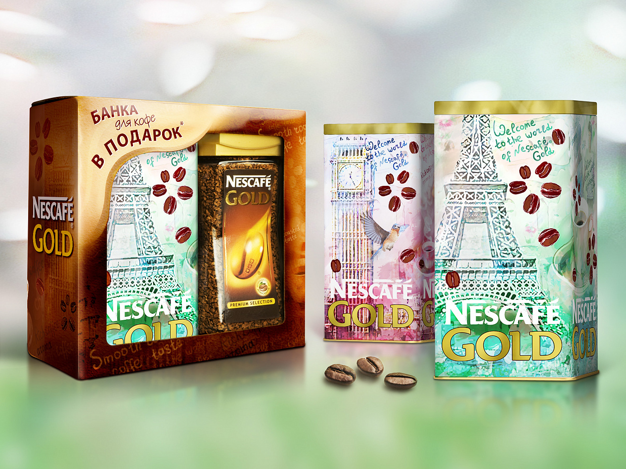 Nescafé Gold Tins '13 - Портфолио Depot