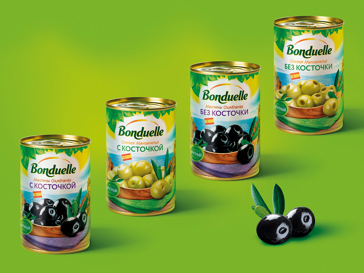 Bonduelle olives - Портфолио Depot