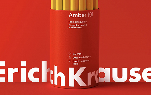 Erich Krause: rebranding and design system for an office stationery and craft supplies brand