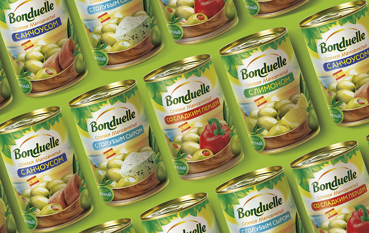 Bonduelle olives - Портфолио Depot