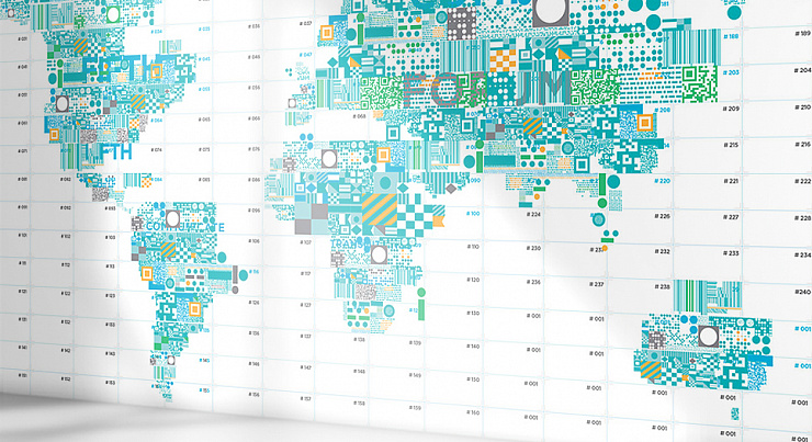 World Communication Map for WCFA - Портфолио Depot