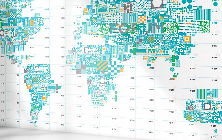 World Communication Map for WCFA - Портфолио Depot