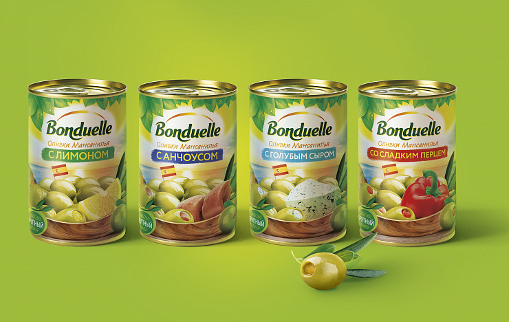 Bonduelle olives - Портфолио Depot