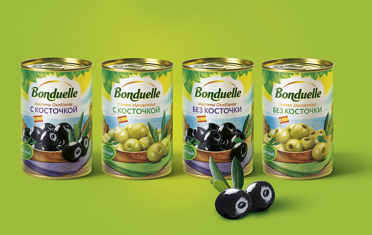Bonduelle olives - Портфолио Depot