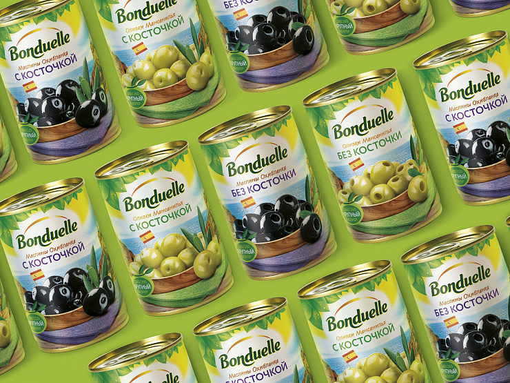 Bonduelle olives - Портфолио Depot