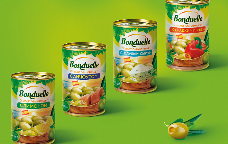 Bonduelle olives - Портфолио Depot