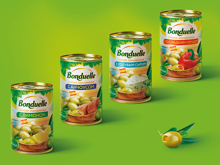 Bonduelle olives - Портфолио Depot